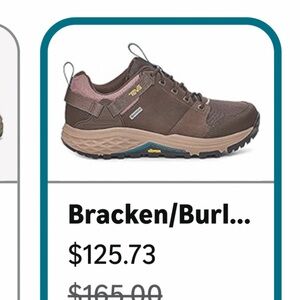 Teva women Brown Athletic Sneakers with Blue Pull Tabs